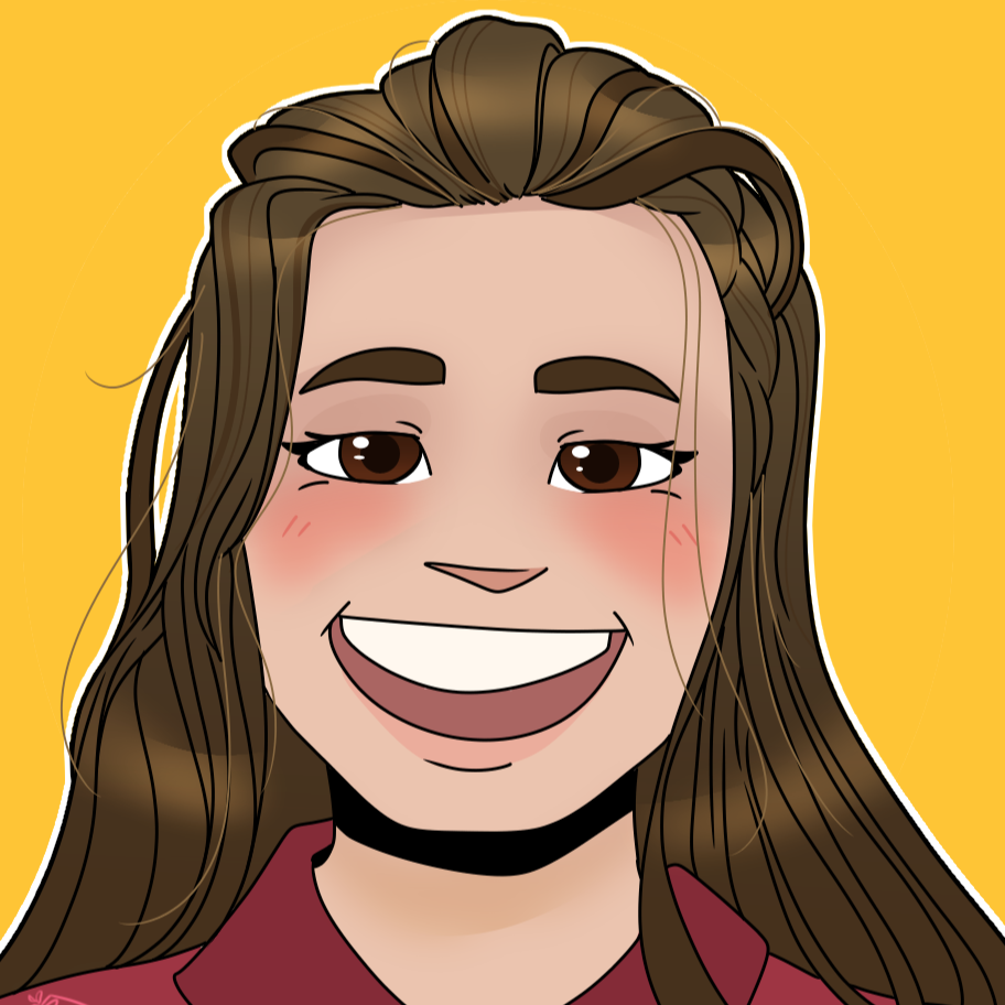 Cass PFP bio picture A smiling woman with brown hair looks straight at the camera.