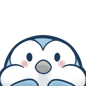 A blue penguin lurks at the bottom of the screen.