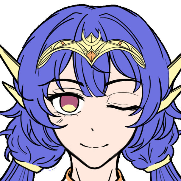 A girl with a fancy tiara and twin braids winking at the camera